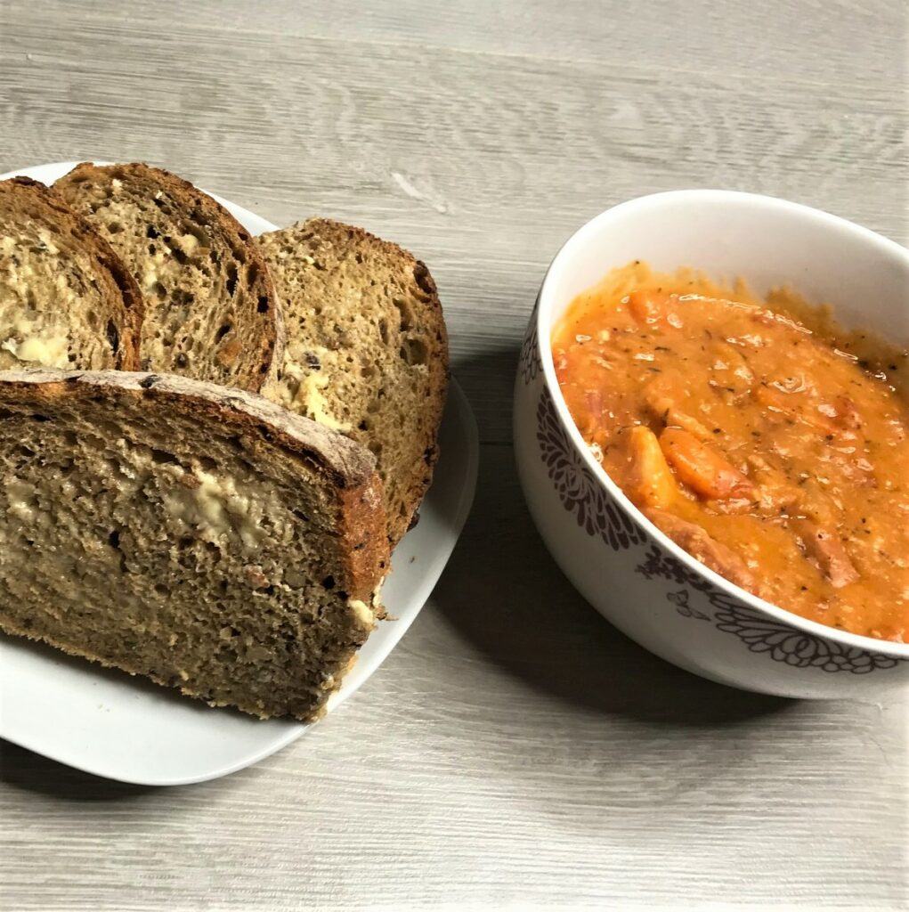 Instant pot lentil and ham soup